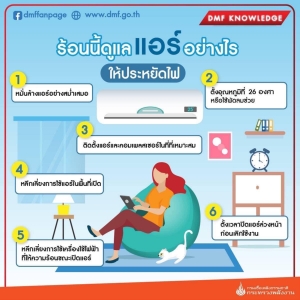 #ขออนุญาตประชาสัมพันธ์ข้อมูลข่าวสาร เรื่อง : ร้อนนี้…ดูแล ใช้ แอร์อย่างไร ให้ประหยัดไฟ