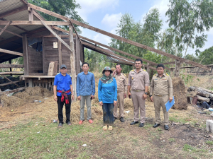 เทศบาลตำบลขามป้อมออกสำรวจความเสียหายจากเหตุวาตภัย เมื่อวันที่ 23 เมษายน 2569 ดำเนินการออกสำรวจ วันที่ 27 เมษายน 2569